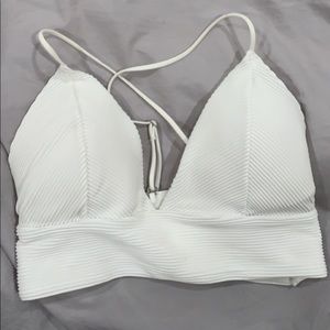 brand new triangle white bikini top